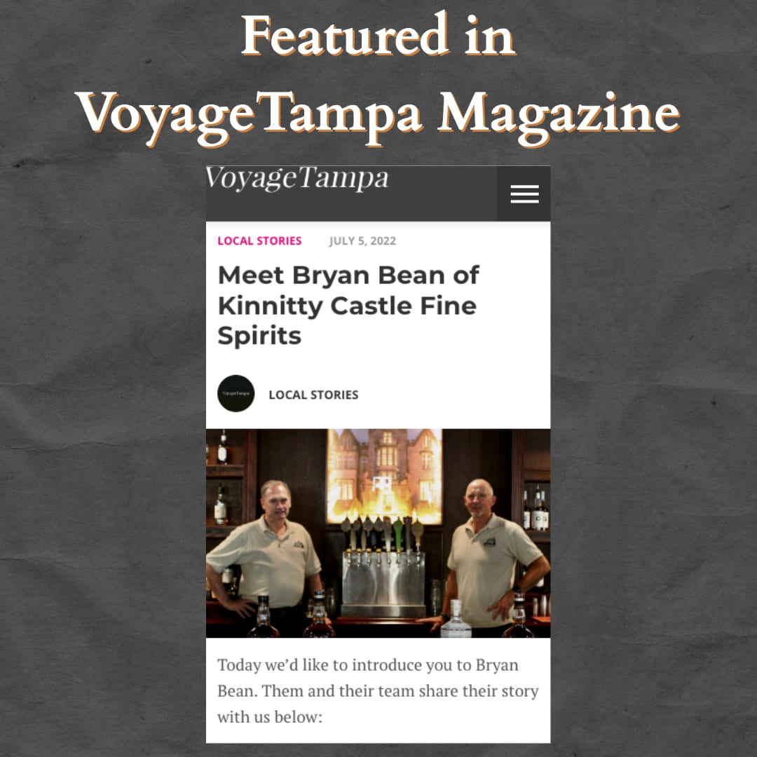 screen shot of kinnitty castle spirits article in voyagetampa magazine